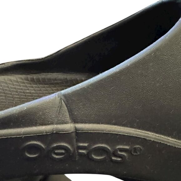 OOFOS OOahh Men’s Black Slide Recovery Sandals Slides Slip on 12 main image 4